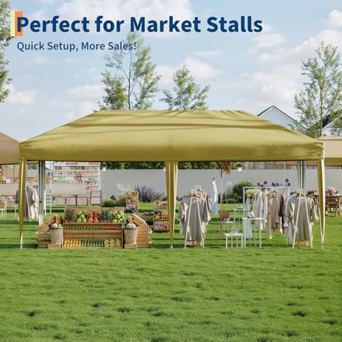 Pop Up Canopy Tent with Roller Bag, Adjustable Height U660