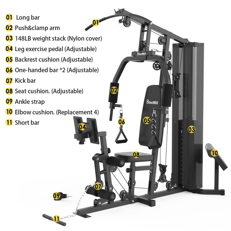 Multifunctional Full Body Workout Equipment for Home Exercise J8656