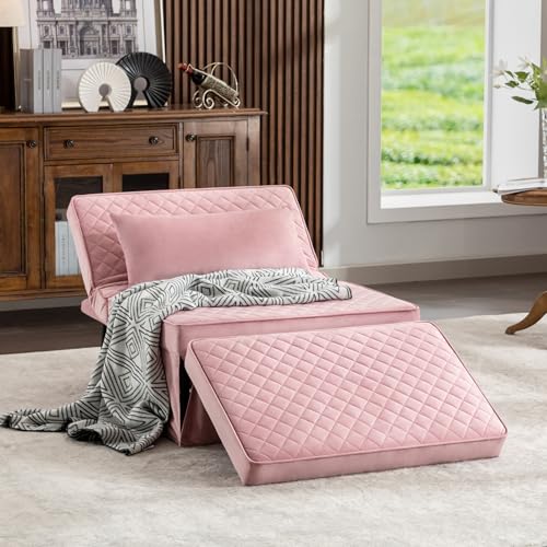 Folding Sofa Bed with Adjustable Backrest, Dark Grey Q8430