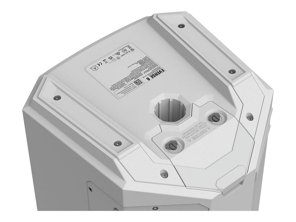 8" 2-Way Battery Powered Loudspeaker with Bluetooth, White N339782