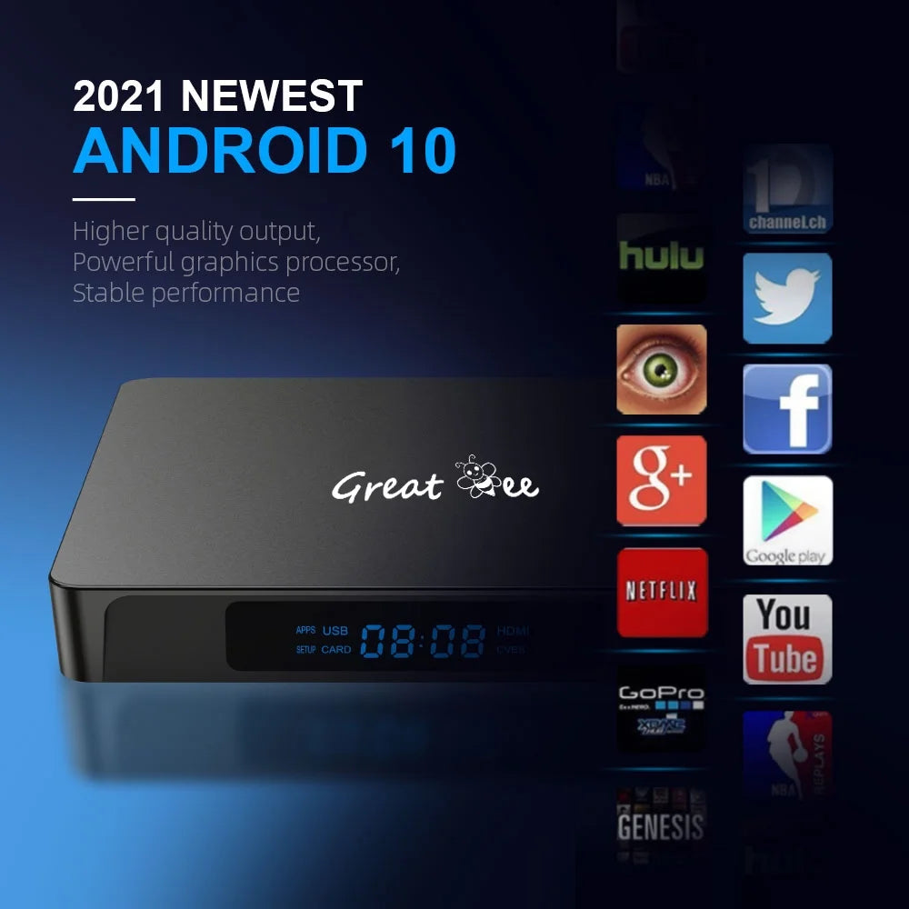 Arabic TV Box Android 10 Quad Core 4K Smart IP Television Receiver L22156