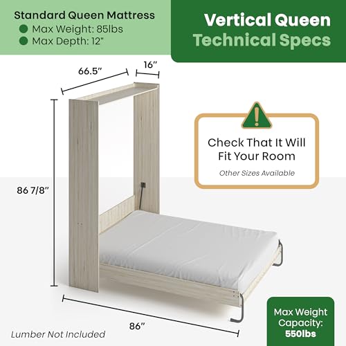 Queen Vertical Murphy Bed Hardware Kit with Bonus Tools B35325