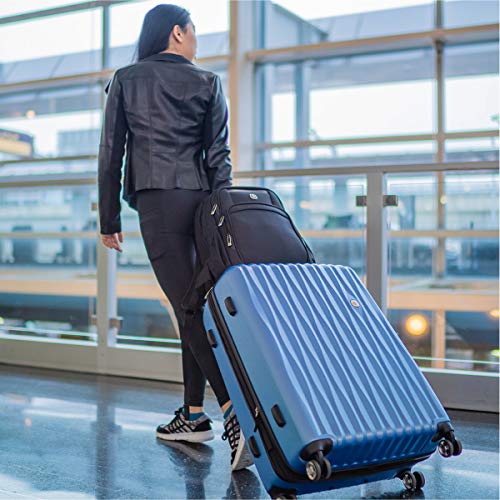 Expandable Hardside Luggage with Spinner Wheels and TSA Lock, Carry-On 19-Inch X51908