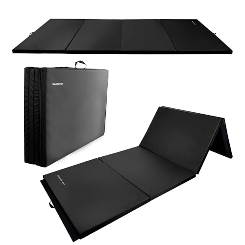Folding Exercise Gymnastics Mat, 4x8x2 Inch, with Carrying Handles P466