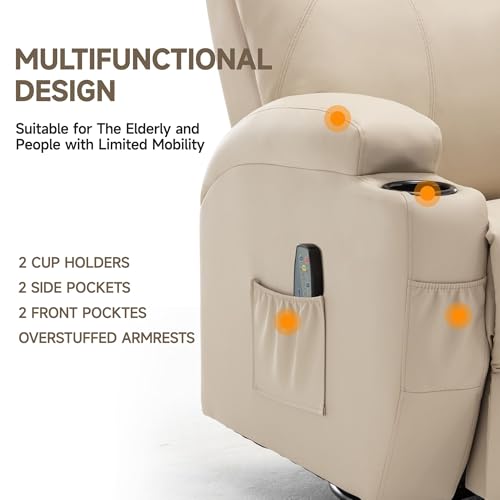Rocking Recliner Chair with Massage and Heat for Adults H49678