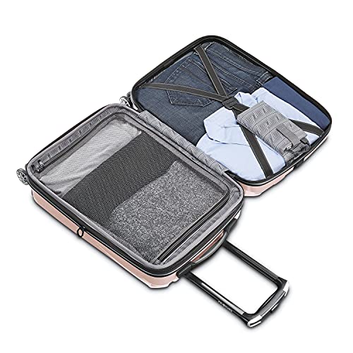 Hardside Expandable Carry-On Luggage with Spinner Wheels, Black, 20-Inch O253