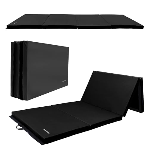 Folding Exercise Gymnastics Mat 4x10x3 Inch with Carrying Handles C40381