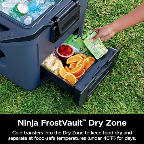 50qt Hard Cooler with Dry Storage Drawer, Slate Gray Z920