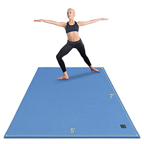 Large Yoga Mat 6x4 ft Extra Thick Non-Slip for Home Workout Pilates S1451