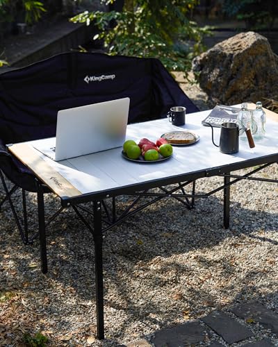 Folding Camping Table Aluminum Roll Up Portable Picnic Table Q486920