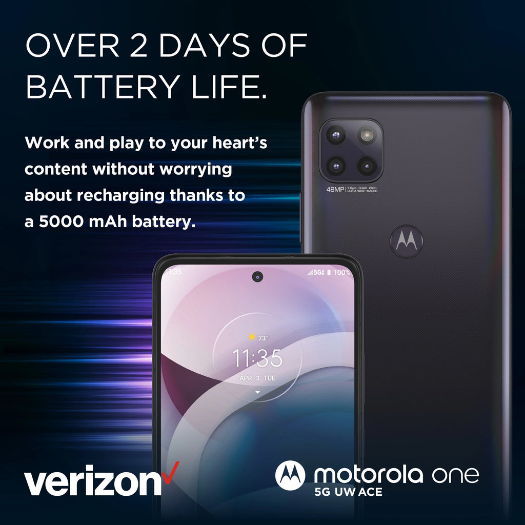 Motorola One Ace 5G 64GB Gray Prepaid Smartphone V373212