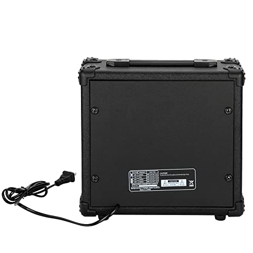 Electric Bass Combo Amp, 20W Portable Practice Amplifier with Headphone and MP3 Input R547100
