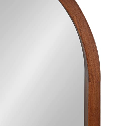 Rustic Modern Farmhouse Arch Mirror, 24 x 36, Natural Wood Finish I462066