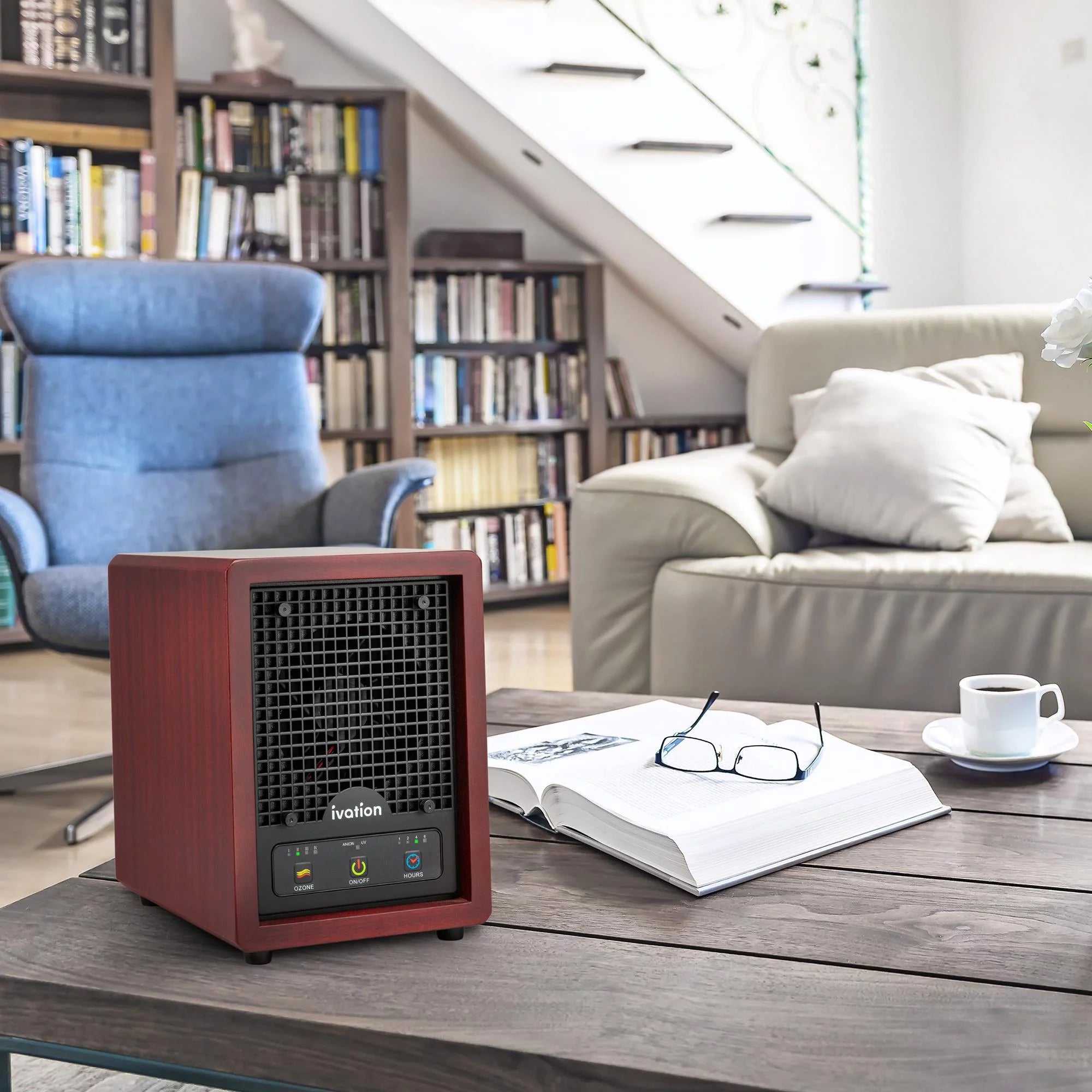 Ozone Air Purifier with Multi-Level Filtration and UV Lamps N878