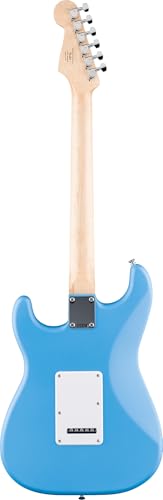 Stratocaster Electric Guitar Bundle with Amplifier, Gig Bag, Strap, Cable, Picks, and DVD F102