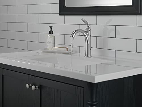 Brushed Nickel Bathroom Faucet with Pop-Up Drain O43980
