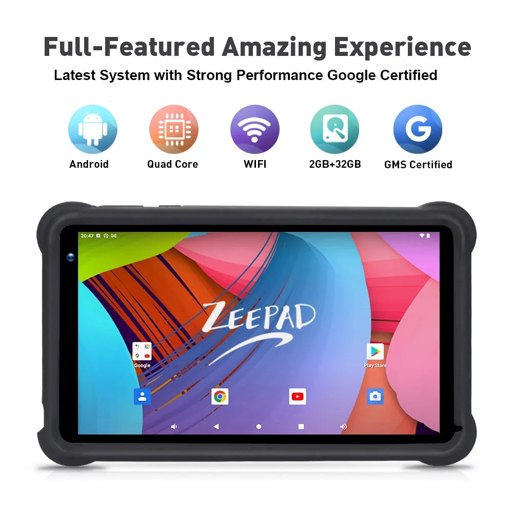 7 inch Kids Tablet Android 32GB Touch Screen with Kickstand Case J951772