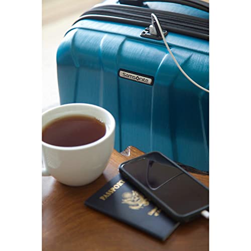 Hardside Expandable Carry-On Luggage with Spinner Wheels, Black, 20-Inch O253