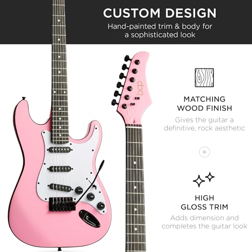 39in Full Size Beginner Electric Guitar Starter Kit with Case and Amp E13920