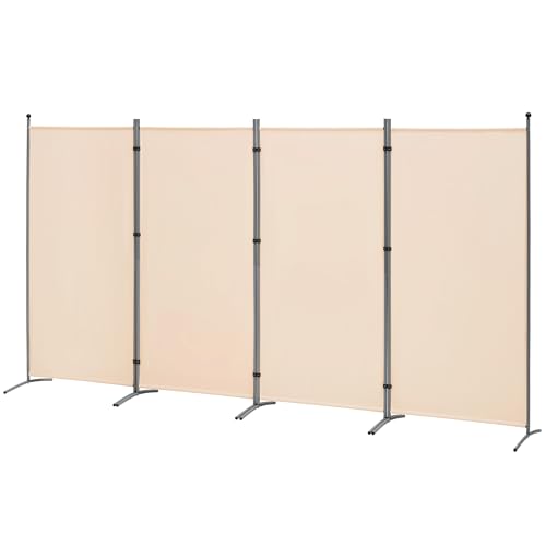 3 Panel Room Divider Folding Partition Privacy Screens, Freestanding Fabric Panel, 102" W x 71" H S7520