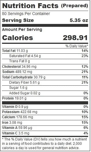 Shredded Beef Green Chile Cheese Burrito, 5.35 oz, 80 per case R776089