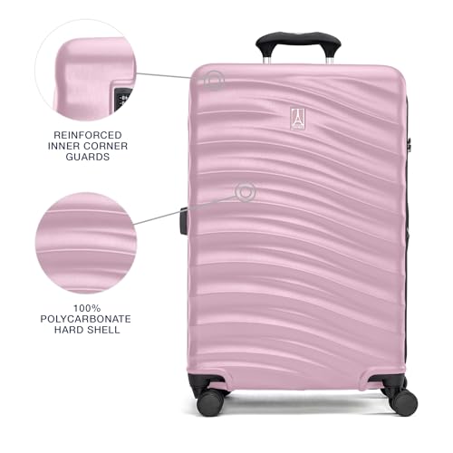 Hardside Expandable Carry-On Luggage with 8 Spinner Wheels and TSA Lock Q7052