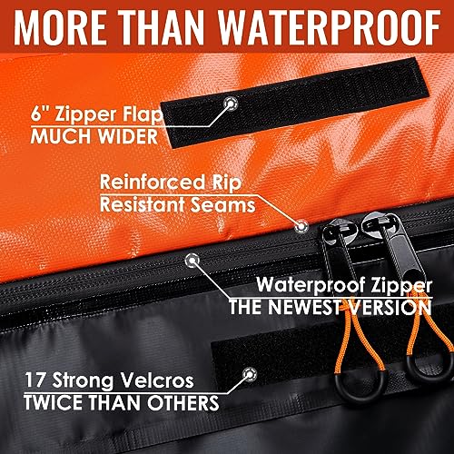 Car Rooftop Cargo Carrier - 21 Cubic Feet, Waterproof Heavy Duty Roof Bag with Anti-Slip Mat V160