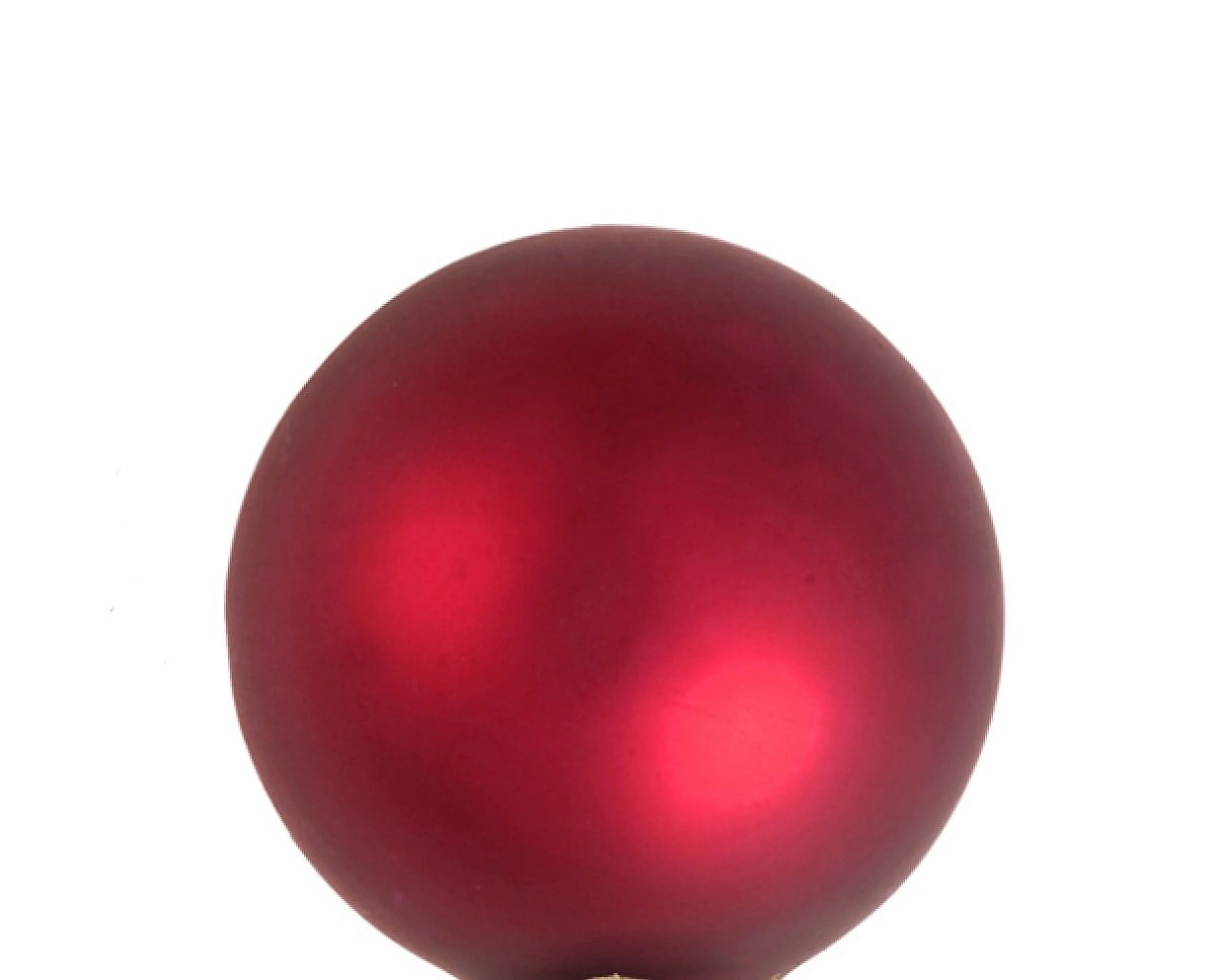 Red Matte Glass Christmas Ball Ornaments 4 Inch 6 Pack Q268