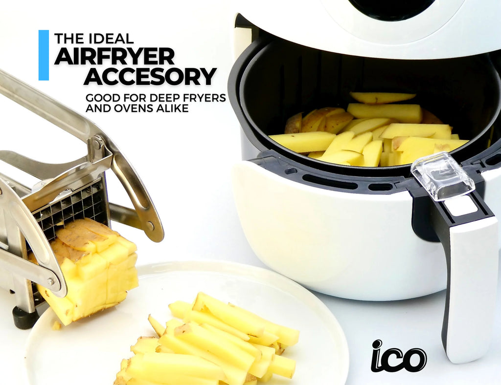 French Fry Cutter, Potato Slicer, 1/2 and 1/3-Inch Blades, Vegetable Chopper Y343