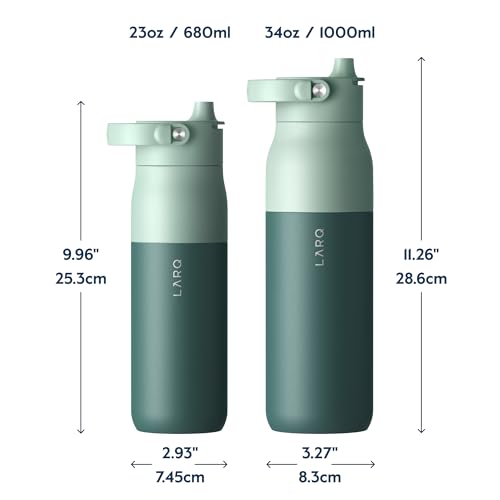 Insulated Stainless Steel Water Bottle with Silicone Handle, 34oz Z278258