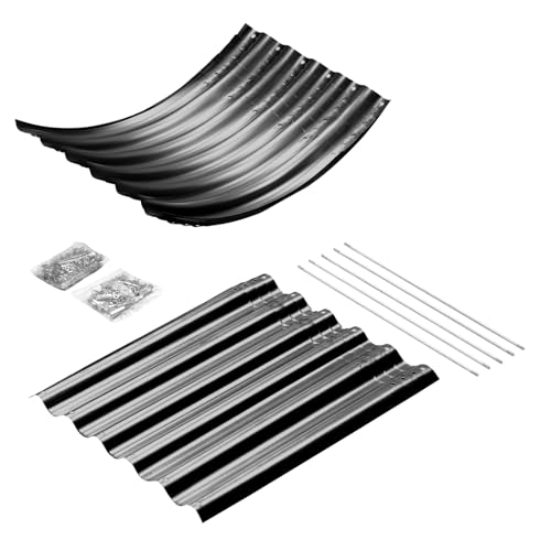 Galvanized Raised Garden Bed Kit 4x2x1.5ft Oval Metal Planter Box for Vegetables Outdoor V57489