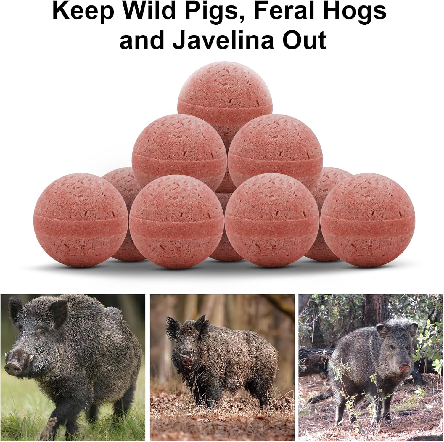 10 Pack Wild Hog Repellent for Farm, Garden, Yard, Lawn R279818