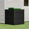 ROOMTEC 38"W X 42"H Air Conditioner Fence Panels, 2 Panels Privacy Fence for Outside Privacy Screens Trash Can Enclosure with Metal Stake,Trash Can Screen Fence Pool Equipment Fence, Wood