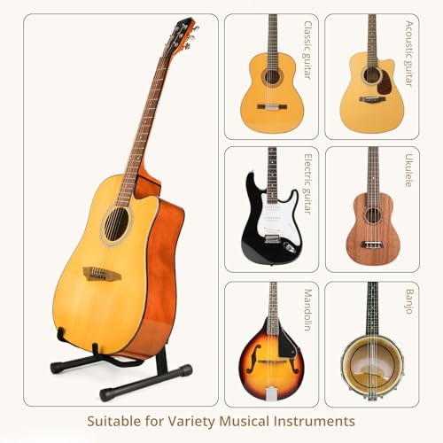 Wood Guitar Stand Foldable for Acoustic Electric Bass V5101