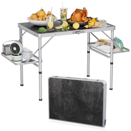 Folding Camping Table Small 2ft, Portable with Extra Space, Aluminum V581