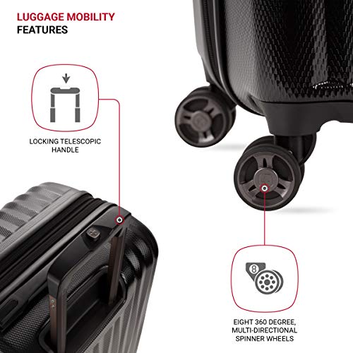 Expandable Hardside Luggage with Spinner Wheels and TSA Lock, Carry-On 19-Inch X51908