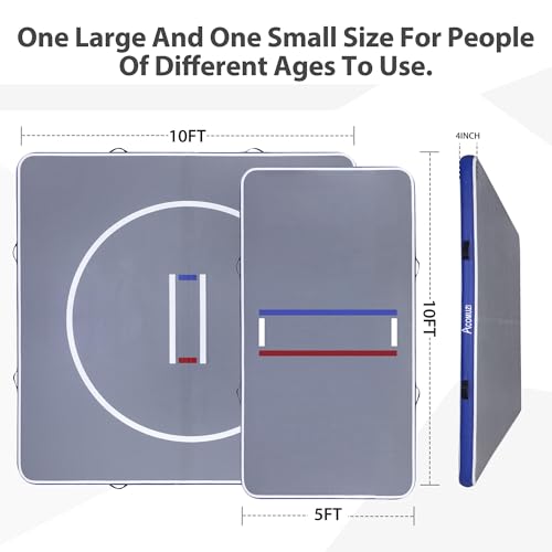 Inflatable Wrestling Mat 10FT/5FT, Portable Training Mat for Home H18741