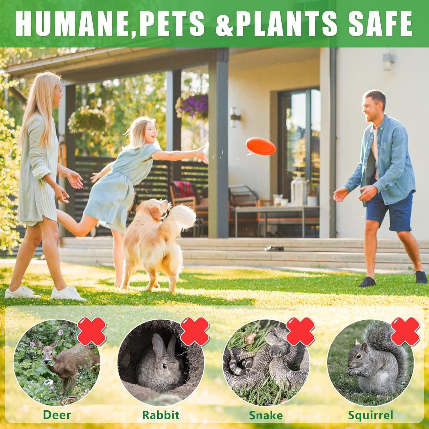 24 Pack Deer Repellent for Yard, Fence, Plants, Trees, Garden L487055