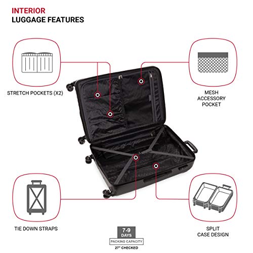 Expandable Hardside Luggage with Spinner Wheels and TSA Lock, Carry-On 19-Inch X51908