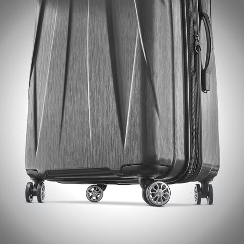 Hardside Expandable Carry-On Luggage with Spinner Wheels, Black, 20-Inch O253