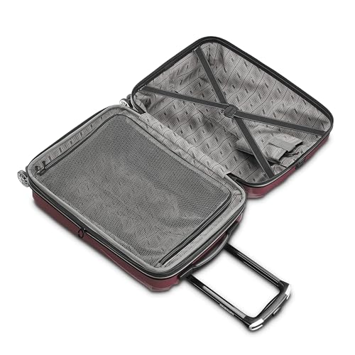 Hardside Expandable Carry-On Luggage with Spinner Wheels, Black, 20-Inch O253