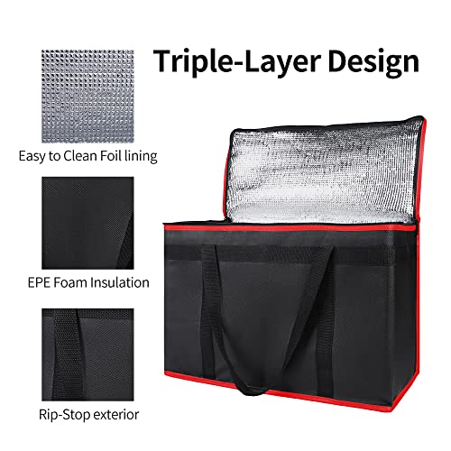 Insulated Food Delivery Bag Hot Cold Meal Carrier F1699