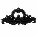 Juedawyal Metal Fleur De Lis Design Wall Art Decor | Ornamental Medallion Textured Scroll Wall Hanging | Aluminium Decorative Plaque for Doorway Gate Pediments