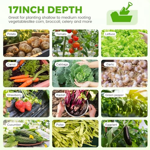 Galvanized Raised Garden Bed Kit 4x2x1.5ft Oval Metal Planter Box for Vegetables Outdoor V57489