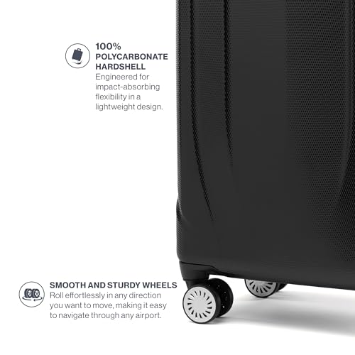 Hardside Expandable Carry-On Luggage with 8 Spinner Wheels, 21 Inch B30295