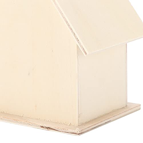 Small Hanging Wooden Bird House Kit for Kids DIY Outdoor Nest P34008