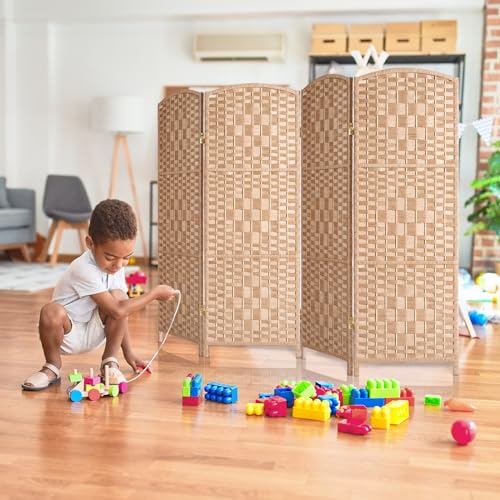 3 Panel Folding Room Divider, Dark Mocha Privacy Screen K453