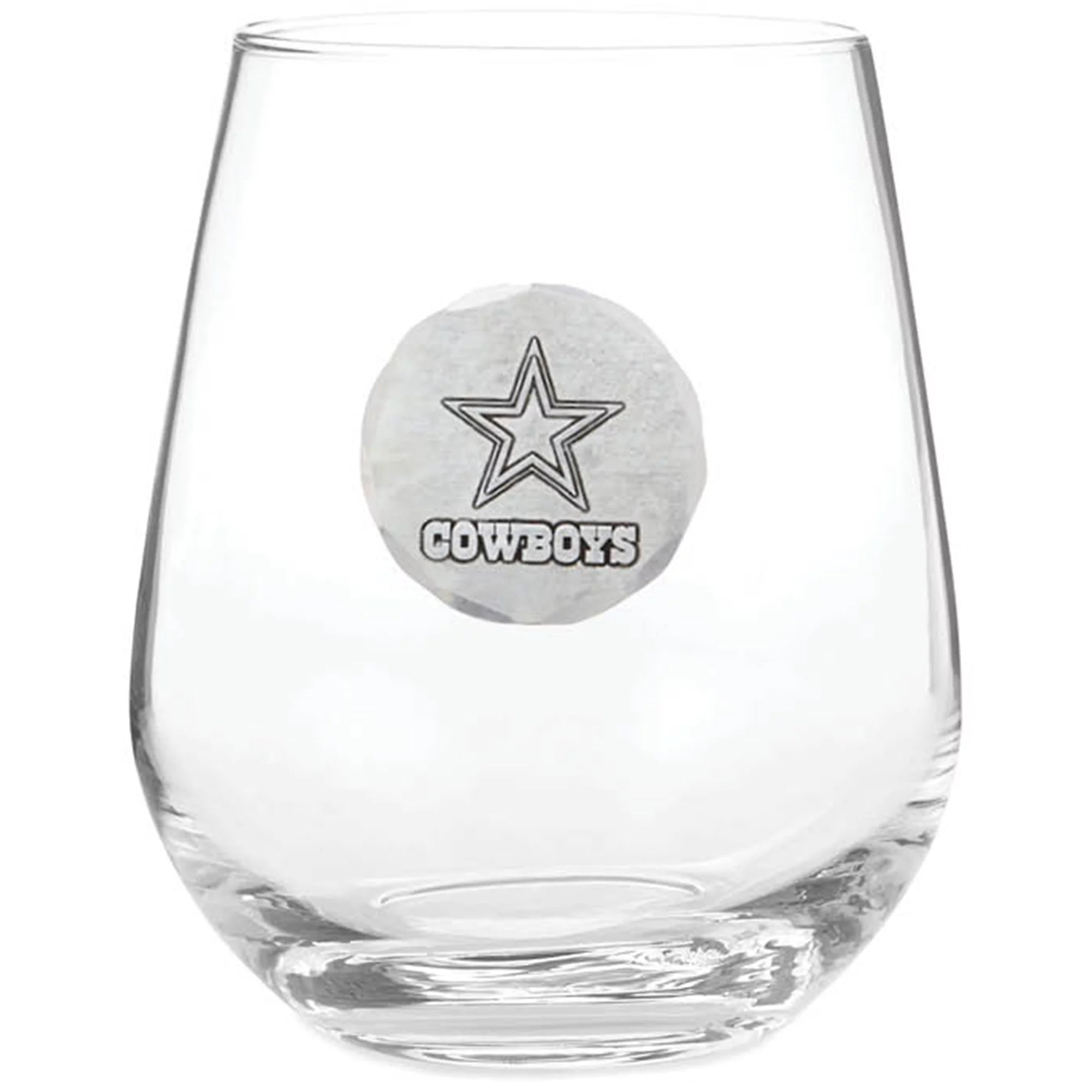 Dallas Cowboys 15oz. Stemless Wine Glass
