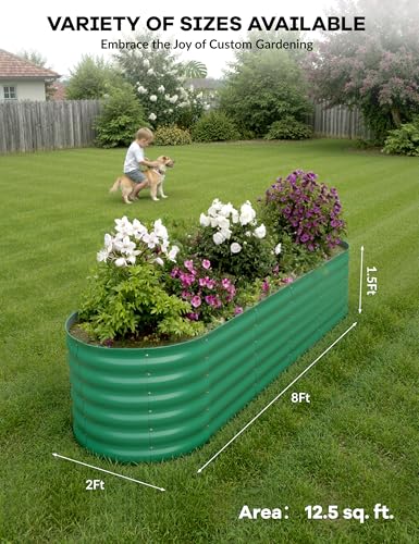 Galvanized Raised Garden Bed for Vegetables, Fruits and Flowers V33720