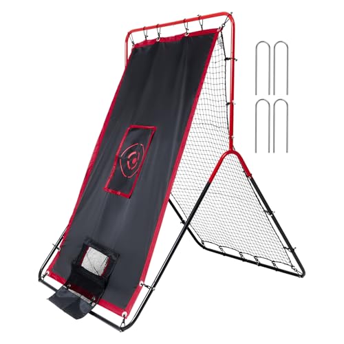 Baseball and Softball Rebounder Net with Pitching Target U4848